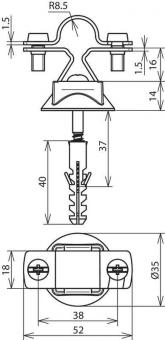DEHN Stangenhalter NIRO           274260 