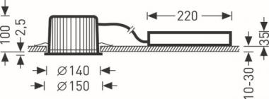 Trilux InperlaLP C05 HR19 1800-830 ET 01 