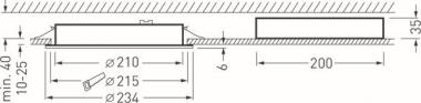 TRIL Einbauleuchte, CDP          6454840 