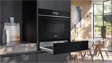 Siemens BI710C1B1 sw Wärmeschublade 