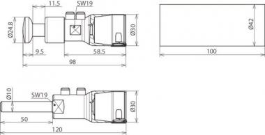 DEHN Anschlussset mit    HVI P LO ASS 27 