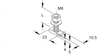NIED Hammerkopfschrauben       HM 308/20 