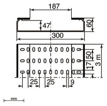 Unex Kabelrinne gelocht halogen 66300-48 