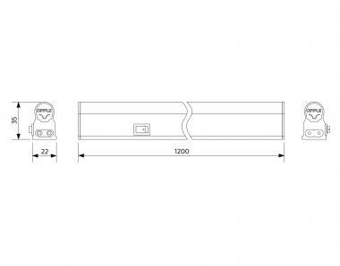 Opple LED T5 Batten 1200mm 13W 140044293 