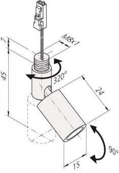 Hera LED Point S 1W nw 10°   61001720103 