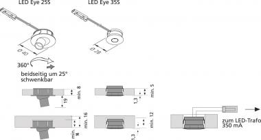 Hera LED Eye 35S 1W xw       61001014008 