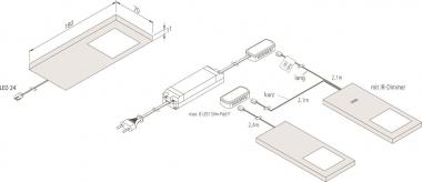 Hera 3er Set LED Slim-Pad F  61056530201 