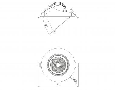 Opple LED Spot RS -P 20W    541003067800 