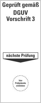 HEIN 178610 Grundplakette Geprüft gemäß 