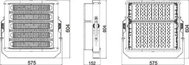 LEDV ECOHPFLOOD 500W 840 N68500LM BK 
