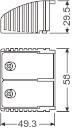 OSR OT CABLE CLAMP B-STYLE B=58mm 