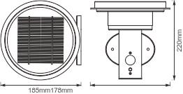 LEDV ENDURA STYLE Solar Sensor Wall 