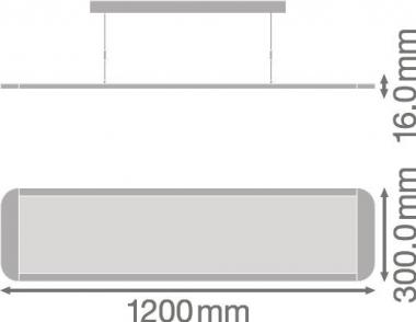 LEDV PANEL D/I 1200 36W/3000K UGR19 