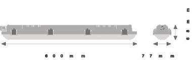 LEDV DAMP PROOF VALUE FR-Leuchte IP65 PC 