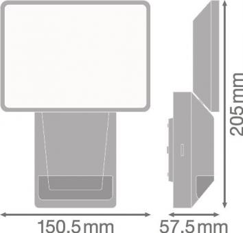 LEDV E PRO FLOOD S 15W/840 IP55 DG 