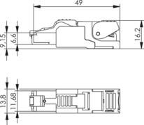 TG Steckverbinder MFP8 T568A J00026A2000 