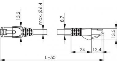 TG S/FTP Cat.7 4x2xAWG 27/7, L00001A0139 