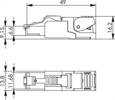TG Steckverbinder MFP8 T568A J00026A2000 