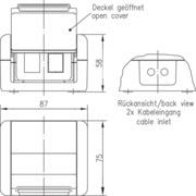 TG Gehäuse AP 75x86x58mm     H02000A0070 