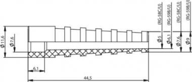 TG Knickschutztülle schwarz  B00081A1272 