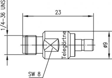 TEGA Adapter SMA-SMB (F-M)   J01155A0051 
