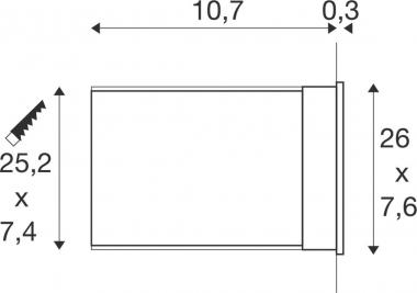 SLV BRICK MESH Wandeinbauleuchte 1008481 
