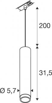 SLV GRIP! L 1  Pendelleuchte     1008472 