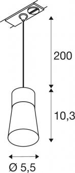 SLV PURI 2.0 Cone 1  Pendel-     1008258 