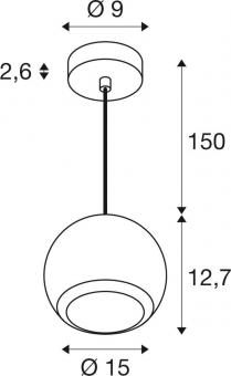 SLV LIGHT EYE  150 Pendelleuchte 1008179 