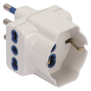 GEWISS Mehrfachadapter 2P+E 16A  GW28417 
