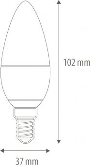 mlight LED-Kerze 4W 230V E14     01-9147 