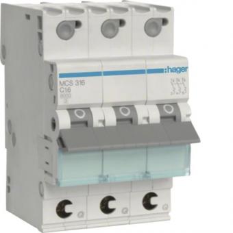Hager Leitungsschutzschalter      MCS316 
