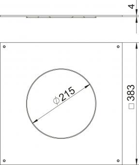 OBO DUG 350-3 R4 Montagedeckel 350-2/3 f 