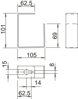 OBO BSKD-B1021 Trennbügel 