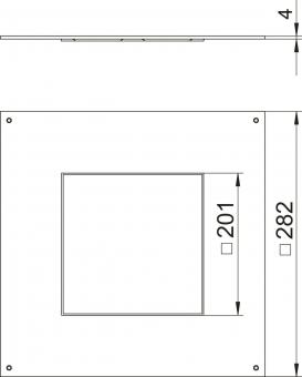 OBO DUG 250-3 4 Montagedeckel 250-2/3 f. 