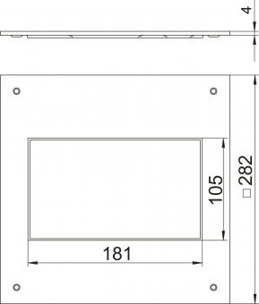 OBO DUG 250-3 2 Montagedeckel 250-2/3 f. 