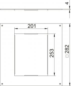 OBO DUG 250-3 6 Montagedeckel 250-2/3 f. 