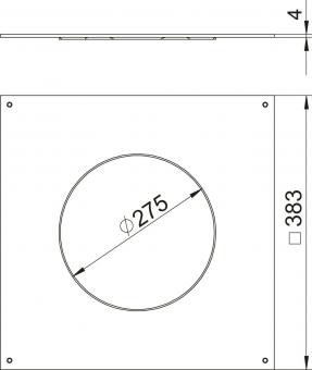 OBO DUG 350-3 R7 Montagedeckel 350-2/3 f 