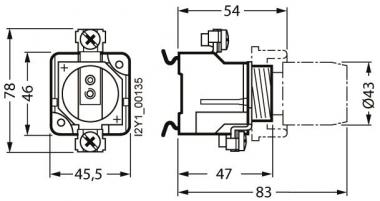 Siemens 5SF1205 DIAZED-Sockel DIII 63A 