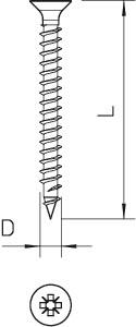 OBO 4759 4.0x30 Sprint-Schraube Senkkopf 