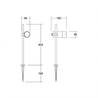 BRUM Gartenstrahler Asteria 6W  60113183 