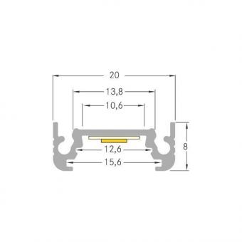 BRUM 53600260 AB-Profil QUALITYFLEX alu 