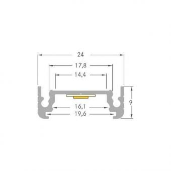 BRUM LED-Alu-Profil Länge: 2000 53602080 