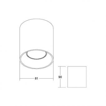 BRUM Anbaudownlight TURN rund   45130180 