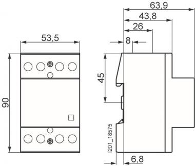 Siemens 5TT50500 INSTA Schütz 4S Kontakt 