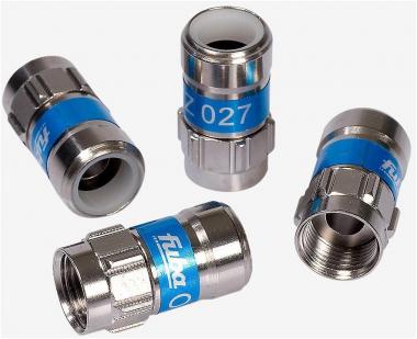 Fuba OVZ 027 Push-On F-Stecker blau 