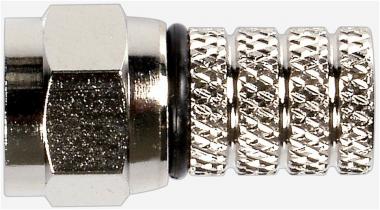 Fuba OVZ 010 F-Aufdrehstecker schwarz 