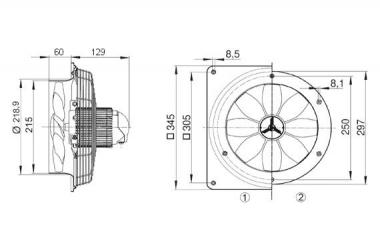 MAICO Axial-Wandventilator      EZS20/4E 