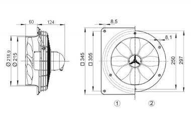 MAICO Axial-Wanventilator   EZS20/4EEEXE 