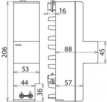 DEHN Kombiableiter Typ 1+2   DSHZPBTT255 